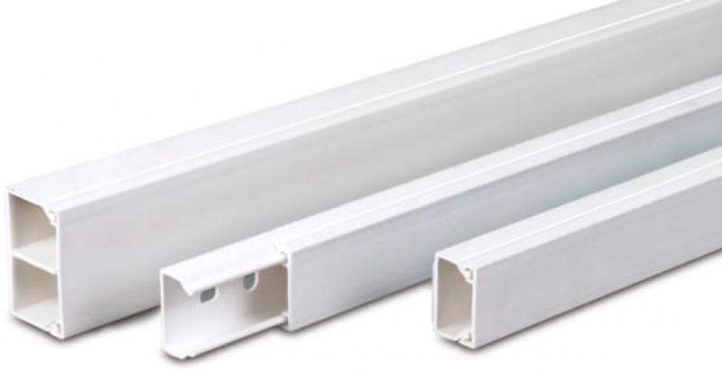 Univolt Mini Trunking, 10x16mm, White